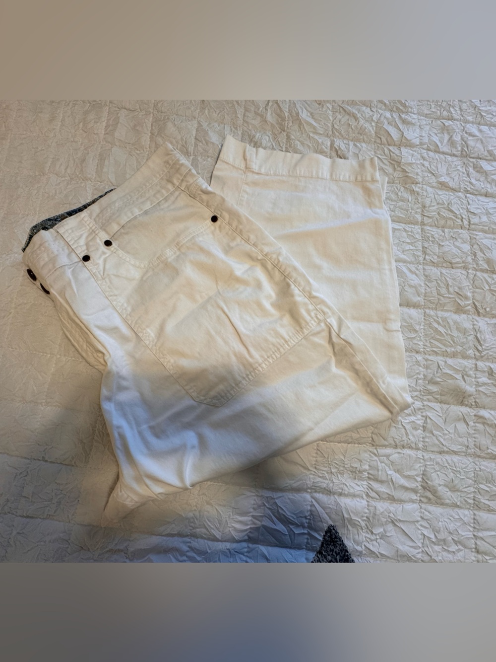 Cato White Shorts with Teal & Gold Paisley Waistband - Picture 4 of 5